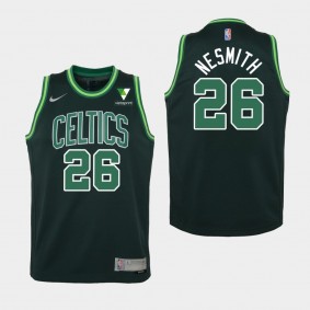 Aaron Nesmith Boston Celtics Earned Vistaprint Patch Youth Jersey - Green