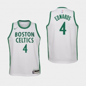Boston Celtics Carsen Edwards City Youth Jersey - White