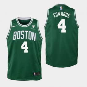 Carsen Edwards Boston Celtics Icon Vistaprint Patch Youth Jersey - Kelly Green