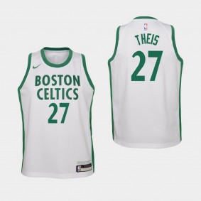 Boston Celtics Daniel Theis City Youth Jersey - White