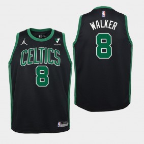 Boston Celtics Kemba Walker Statement Vistaprint Patch Jordan Brand Youth Jersey - Black
