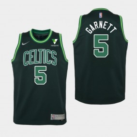 Kevin Garnett Boston Celtics Earned Vistaprint Patch Youth Jersey - Green