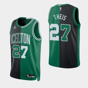 Daniel Theis Split Edition NBA 75th Jersey Boston Celtics Black Green