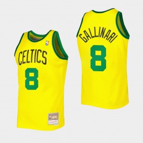 Boston Celtics #8 Danilo Gallinari Reload 3.0 HWC Limited Gold Jersey