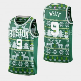 Boston Celtics #9 Derrick White 2022 Christmas Night Kelly Green Jersey