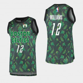 Boston Celtics Grant Williams Throwback Fashion jersey Black Green