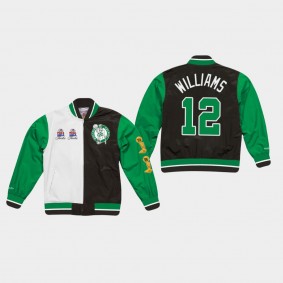 Boston Celtics Grant Williams Warm Up Team History Jacket Green