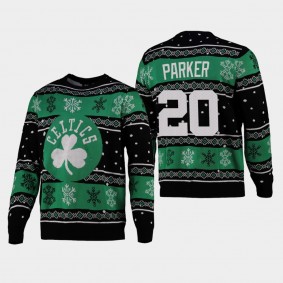 2021 Christmas Snowflake Boston Celtics Jabari Parker Sweater Black