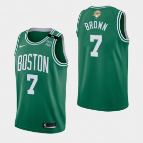 Boston Celtics Jaylen Brown 2022 NBA Finals Icon Green Jersey