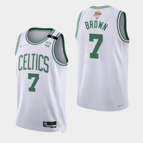 Boston Celtics Jaylen Brown 2022 NBA Finals White Jersey Association