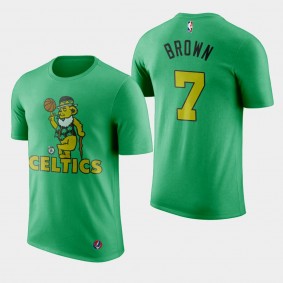 Grateful Dead Jaylen Brown Boston Celtics Green T-Shirt