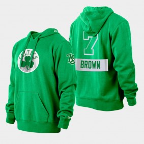 Boston Celtics Jaylen Brown City Edition Pullover Hoodie Kelly Green