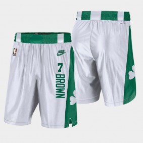 Boston Celtics Jaylen Brown NBA 75th Classic Edition Shorts White