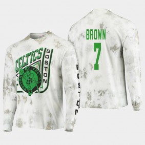 Boston Celtics Jaylen Brown Junk Food Throwback Tie-Dye T-Shirt Green