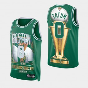 Boston Celtics Jayson Tatum 2022 Eastern Conference Finals MVP Jersey Kelly Green
