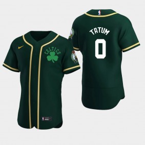 Boston Celtics Jayson Tatum Team Authentic T-Shirt Green