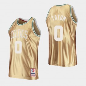 Boston Celtics NBA 75TH HWC Limited Jayson Tatum Jersey Gold