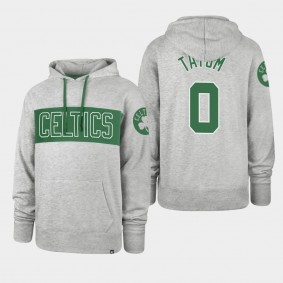 Boston Celtics Jayson Tatum 2021-22 City Edition Hoodie Wordmark Gray