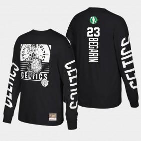 Juhann Begarin Boston Celtics Big Face 3.0 T-Shirt Hardwood Classics Long Sleeve Black