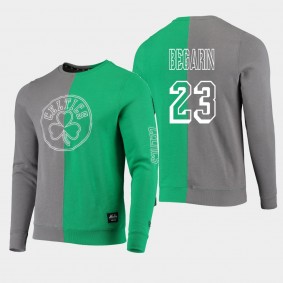 Boston Celtics Juhann Begarin Color Block New Era Sweatshirt Gray Green
