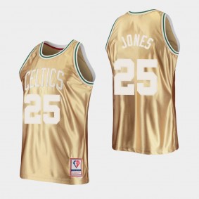 Boston Celtics #25 K. C. Jones 75th Anniversary HWC Limited Gold Jersey