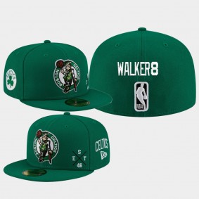 Kemba Walker Boston Celtics Player Multi 59FIFTY Fitted Hat Green