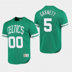 Boston Celtics Kevin Garnett Mesh Name & Number T-shirt Kelly Green