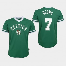 Boston Celtics Jaylen Brown Name Number NBA Kids Jersey - Green