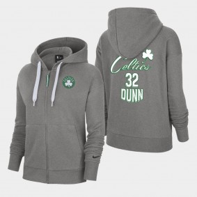 Boston Celtics Kris Dunn Full-Zip Sport Hoodie Gray