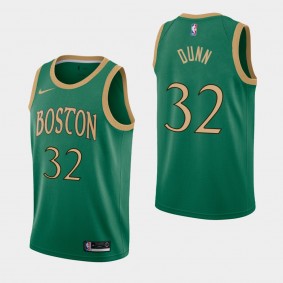 2021 Boston Celtics Kris Dunn Earned Edition Jersey Swingman Green