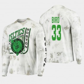 Boston Celtics Larry Bird Junk Food Throwback Tie-Dye T-Shirt Green
