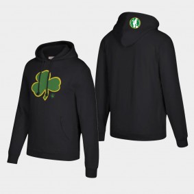 Boston Celtics Throwback Logo Pullover Hoodie Black