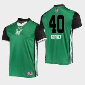 Boston Celtics Luke Kornet Crossover Gaming Champion Authentic T-Shirt Green