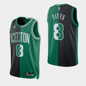 Malik Fitts Split Edition NBA 75th Jersey Boston Celtics Black Green