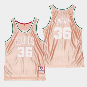 Boston Celtics 75th Anniversary Rose Gold #36 Marcus Smart Jersey