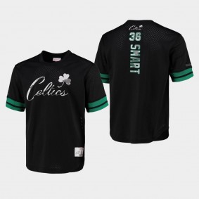 Marcus Smart Boston Celtics Mesh Black Crew Neck T-shirt