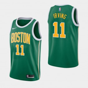 Men's Boston Celtics Kyrie Irving Earned Green Jersey