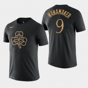 Men's Boston Celtics Brad Wanamaker City Black 2019-20 Clover T-Shirt