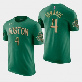 Men's Boston Celtics Carsen Edwards City Kelly Green 2019-20 T-Shirt