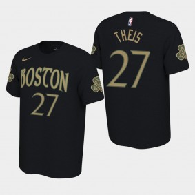 Men's Boston Celtics Daniel Theis City Black 2019-20 Variant T-Shirt