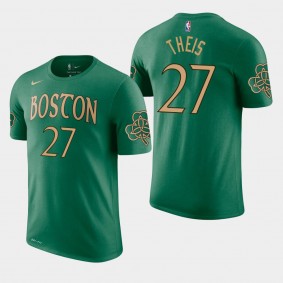 Men's Boston Celtics Daniel Theis City Kelly Green 2019-20 T-Shirt