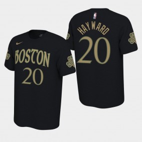 Men's Boston Celtics Gordon Hayward City Black 2019-20 Variant T-Shirt