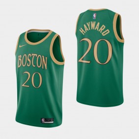 Men's Boston Celtics Gordon Hayward City Kelly Green 2019-20 Jersey