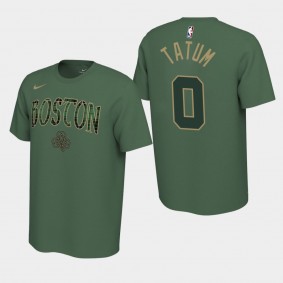 Men's Boston Celtics Jayson Tatum Earned Green 2019-20 T-Shirt
