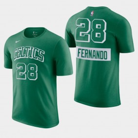 Boston Celtics 2021-22 City Edition Bruno Fernando Green T-shirt