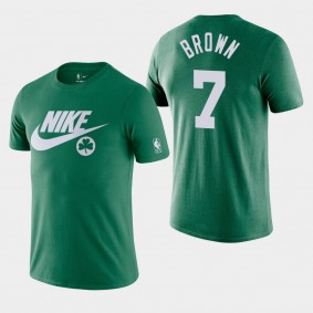 Boston Celtics 2021-22 Classic Jaylen Brown Kelly Green T-shirt