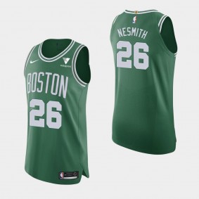 Boston Celtics Aaron Nesmith 2020-21 Icon Authentic Vistaprint Patch Jersey Green
