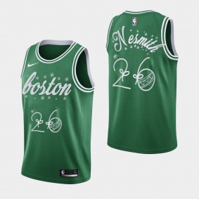 Aaron Nesmith 2020 Christmas Night Special Edition Boston Celtics Jersey Green
