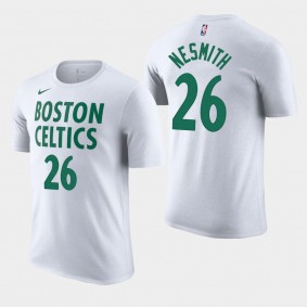 Aaron Nesmith 2021 City Edition Boston Celtics T-Shirt White