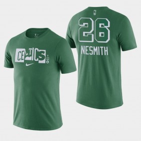 Aaron Nesmith Boston Celtics Split Logo Kelly Green City Nike T-shirt